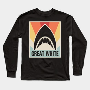 Vintage Great White Shark Long Sleeve T-Shirt